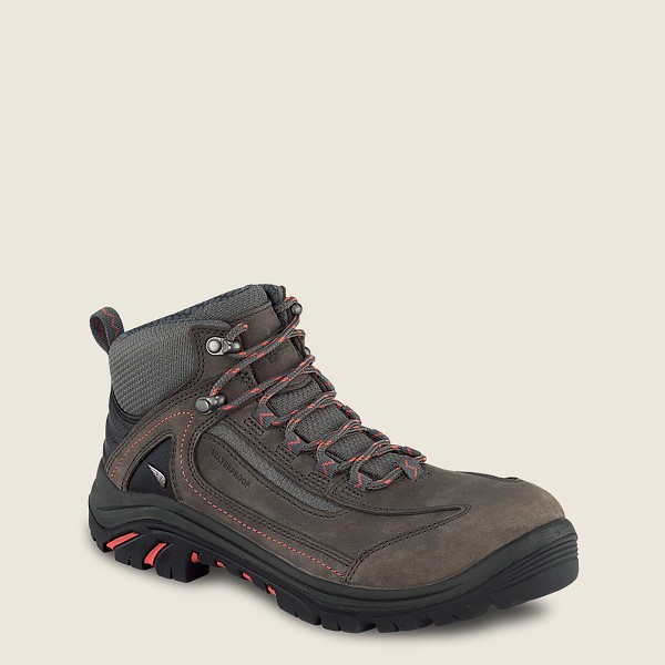 Botas Red Wing Hiking Mujer Grises Oscuro - Trades - 5-Inch Waterproof Safety Toe - 286-LSQXDH